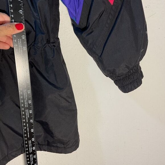 Helly Hansen mens coat XS Black Pink Vtg 90s Waterproof Ski Snow Parka Tech - Picture 8 of 11